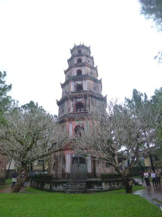 The staggering 10 metres of the Thien Mu Pagoda