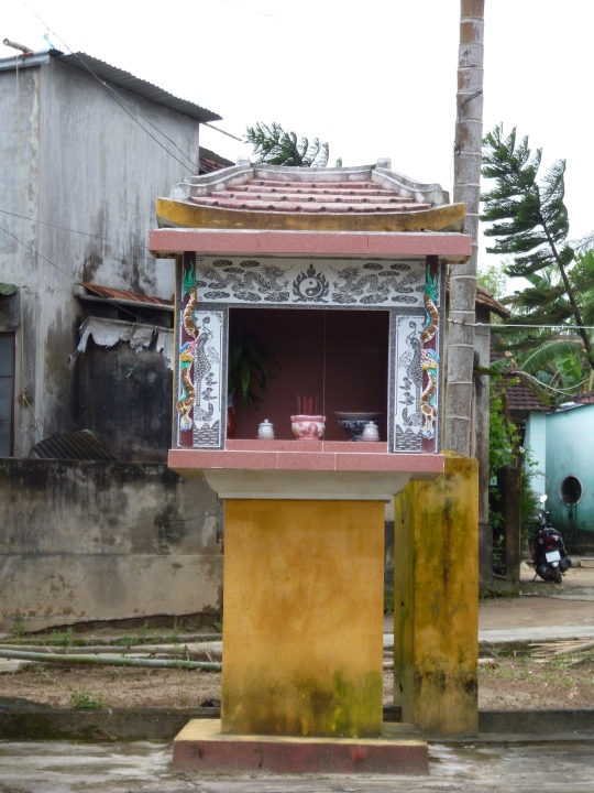 A "spirit house": these are common outside houses in Vietnam and are believed to stop evil spirits from entering the home